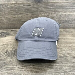 New Balance Gray Embroidered N Logo Baseball Cap Dad Hat Adjustable